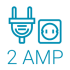 CAMPING-LES-MYOSOTIS-PICTO-ELECTRICITE-2AMP-70X70 CAMPING LES MYOSOTIS - ÉLECTRICITÉ 2 AMPÈRES